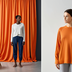 2

**Prompt 2: Smart & Sustainable Textiles for Everyday Life**
A modern, vibrant setting showcasing diverse individuals interacting with smart and sustainable textiles. One person is wearing a sleek, comfortable garment that subtly displays health metrics, while another interacts with a smart home textile, like a curtain that adapts to light. The background features elements of eco-friendly materials, such as stylish products made from recycled fibers, organic cotton, or innovative bio-based materials like orange peel or seaweed textiles. The overall mood is positive and forward-looking, emphasizing comfort, well-being, and environmental responsibility through advanced, intelligent fabrics integrated into daily life. --ar 16:9 --v