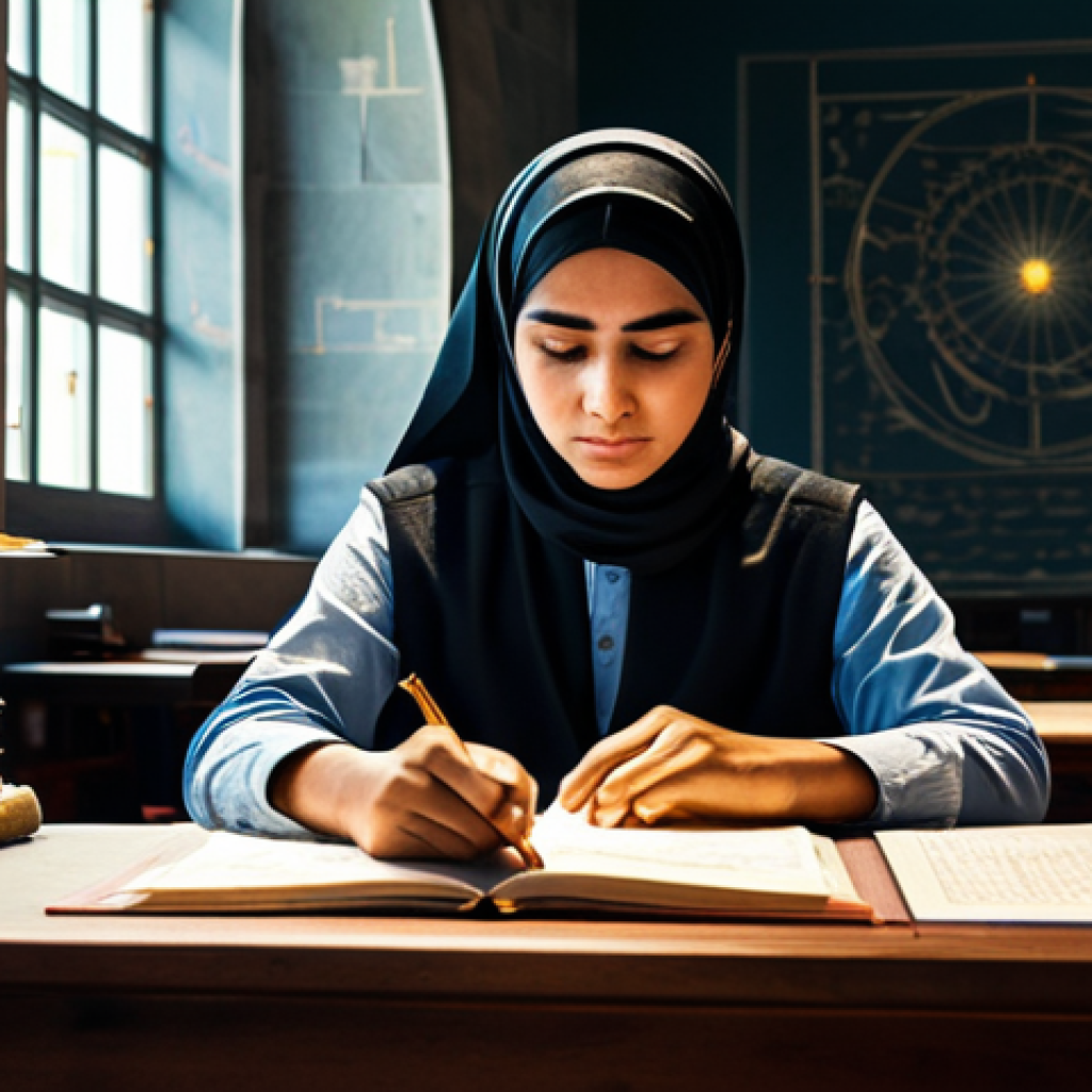 섬유기사 필기시험 대비 방법 - The Strategic Scholar: Deciphering the Textile Exam's Blueprint**
A determined young Arab man or wo...