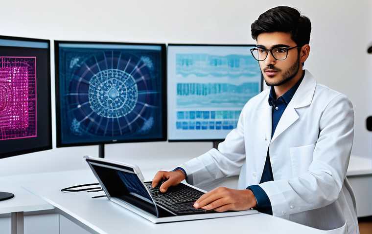 섬유기사 시험 대비 스터디 전략 - **A Focused Textile Engineer's Study Haven**
A young, determined Arab textile engineering studen...