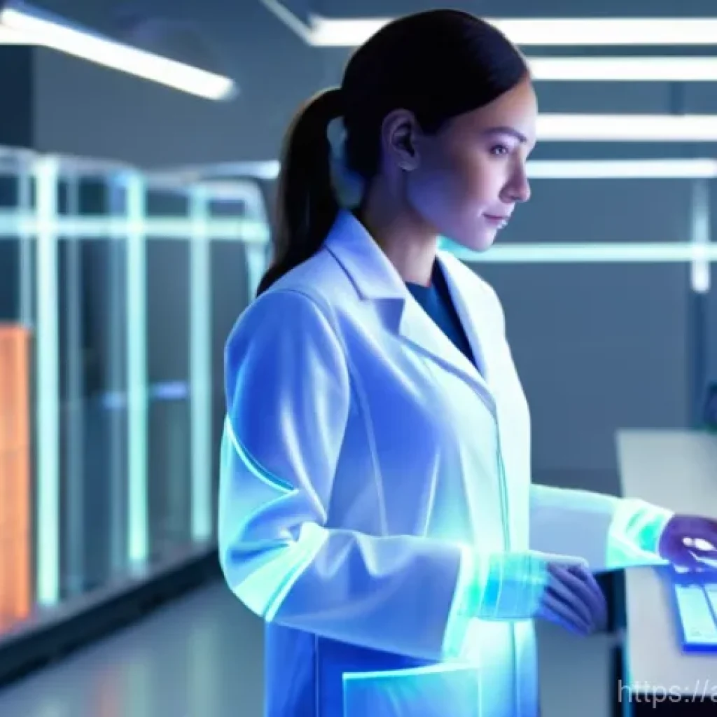 섬유기사와 해외 취업 - **Prompt:** A professional female textile engineer in her late 20s to early 30s, dressed in a clean,...