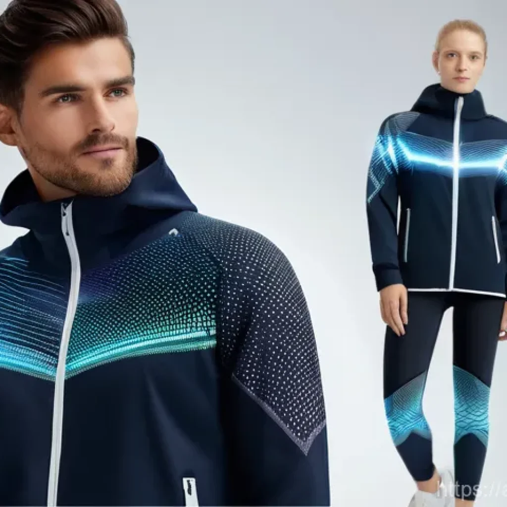 섬유기사와 관련 직종의 취업 가능성 - **Prompt 1: Innovative Smart Wellness Wear**
    "A diverse group of healthy individuals, ranging fr...