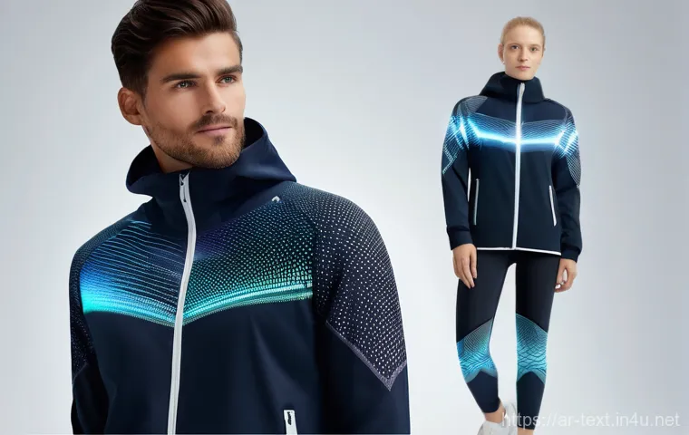 섬유기사와 관련 직종의 취업 가능성 - **Prompt 1: Innovative Smart Wellness Wear**
"A diverse group of healthy individuals, ranging fr...