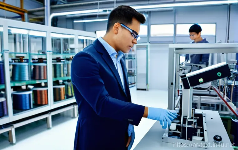 섬유기사 필기시험의 준비 단계 - **Prompt 1: Dedicated Textile Engineering Student in a Study Haven**
    "A young adult, either male...