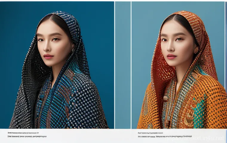 섬유기사 필기시험 대비 성공 사례 - Here are three detailed image generation prompts in English, inspired by the provided text on textil...