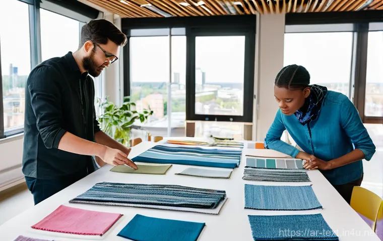 섬유기사 필기시험의 준비 전략 - Innovative Textile Engineer in a Modern Lab**

A professional textile engineer, in their late twenti...