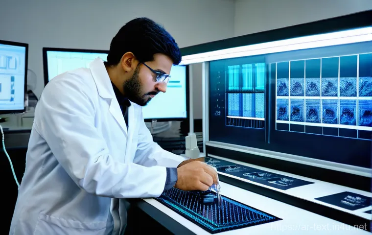 섬유기사 필기시험의 중요성 - **Prompt 2: "Smart Study Strategies for Textile Engineers"**
    A diverse group of three young Arab...