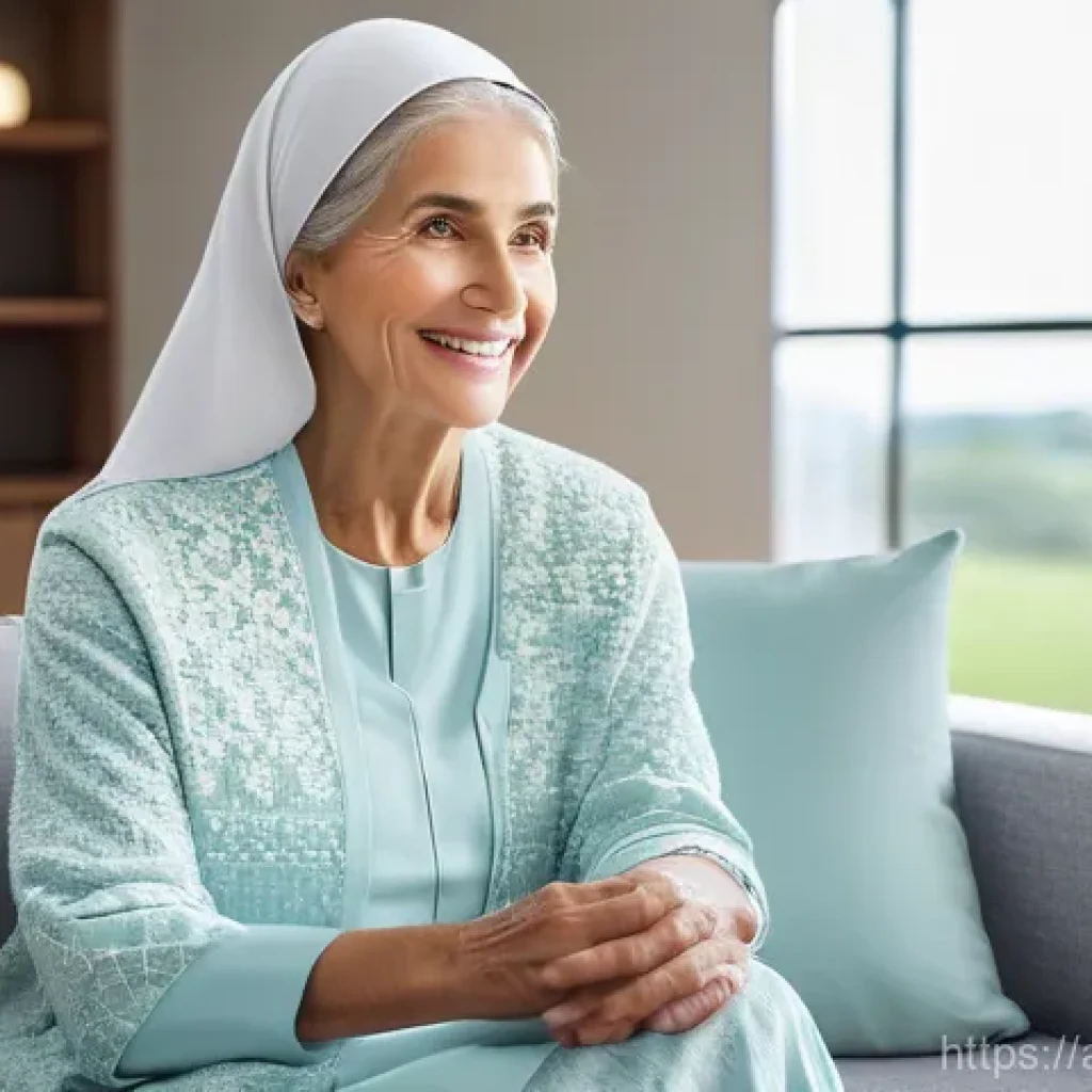 섬유기사 자격증 취득 후의 전망 - **Smart Textiles for Enhanced Well-being:** A serene and brightly lit modern home or clinic setting....